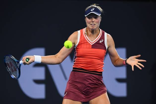 TENNIS BRISBANE INTERNATIONAL, Olivia Gadecki of Australia in action against Kimberly Birrell of Australia during their match on Day 3 of the 2024 Brisbane International at the Queensland Tennis Centre in Brisbane, Tuesday, January 2, 2024. ( NO ARCHIVING, EDITORIAL USE ONLY, NO USE IN BOOKS WITHOUT CONSENT BRISBANE QUEENSLAND AUSTRALIA  Copyright: xJONOxSEARLEx 20240102001884206108