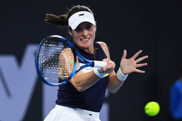 TENNIS BRISBANE INTERNATIONAL, Kimberly Birrell of Australia in action against Olivia Gadecki of Australia during their match on Day 3 of the 2024 Brisbane International at the Queensland Tennis Centre in Brisbane, Tuesday, January 2, 2024. ( NO ARCHIVING, EDITORIAL USE ONLY, NO USE IN BOOKS WITHOUT CONSENT BRISBANE QUEENSLAND AUSTRALIA  Copyright: xJONOxSEARLEx 20240102001884206347