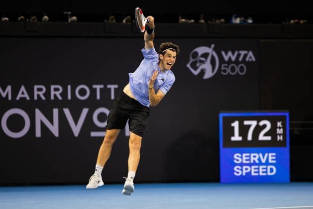 DOMINIC THIEM ROUND OF 32 Brisbane international 2nd January 2024 Brisbane International Tennis Tournament, Day Three, Queensland Tennis Centre, Brisbane, Australia - 02 Jan 2024  Copyright: xBenxSymons Shutterstockx 14279942iy