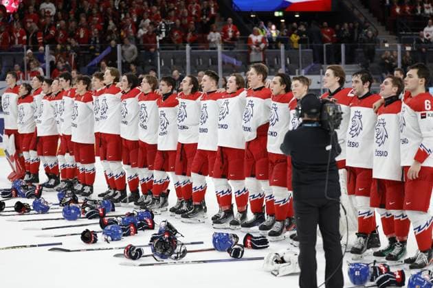 GOTHENBURG, SWEDEN 20240102 Czechia s celebrate winning the IIHF World Junior Championship ice hockey quarter final match between Canada and Czech Republic at Scandinavium in Gothenburg, Sweden January 2, 2024 GOTHENBURG SWEDEN x9200x  Copyright: xAdamxIhse TTx IIHF World Junior Championship 23-24 Canada - Czech Republic
