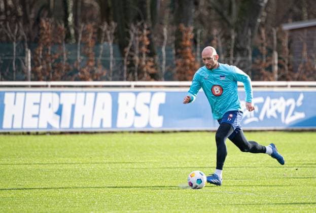 Soccer, Men, Season 2023 24, 2 Bundesliga, Hertha BSC, Training, Toni Leistner Hertha BSC , 03 01 2024, Copyright: xSebastianxRäppold MatthiasxKochx