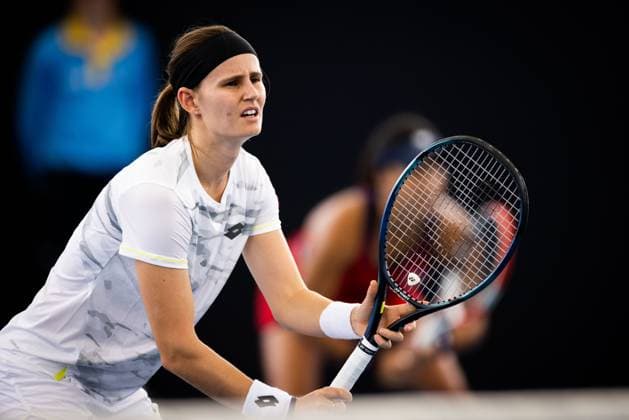 Greet Minnen looks on during the Semi Finals Brisbane international 5th January 2024 Brisbane International Tennis Tournament, Day Six, Queensland Tennis Centre, Brisbane, Australia - 05 Jan 2024  Copyright: xBenxSymons Shutterstockx 14282841cd