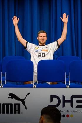 Handball, Men Germany Press conference Media appointment Philipp Weber Germany Brunsbüttel Elbforum Germany