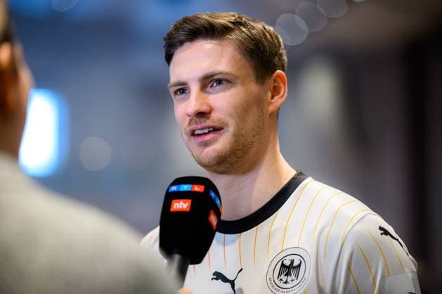 Handball, Men Germany Press conference Media appointment Rune Dahmke Germany on NTV Interview Brunsbüttel Elbforum Germany