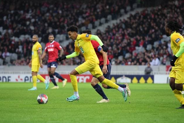 Kirane GRACIEN (Golden Lion) lors du match LOSC vs GOLDEN LION SAINT-JOSEPH, Coupe de France 32e de finale, Decathlon Arena stade Pierre Mauroy, le 6 janvier 2024 FOOTBALL : LOSC vs GOLDEN LION SAINT-JOSEPH - COUPE DE FRANCE - 06 01 2024 LaurentSanson Panoramic 
