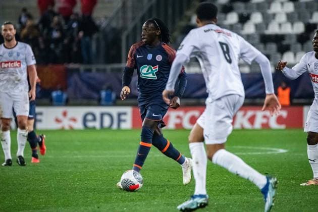 Tanguy Coulibaly (Montpellier HSC) FOOTBALL : Amiens SC vs Montpellier HSC - Coupe de France - 32e de Finale - 06 01 2024 BaptisteAutissier Panoramic 