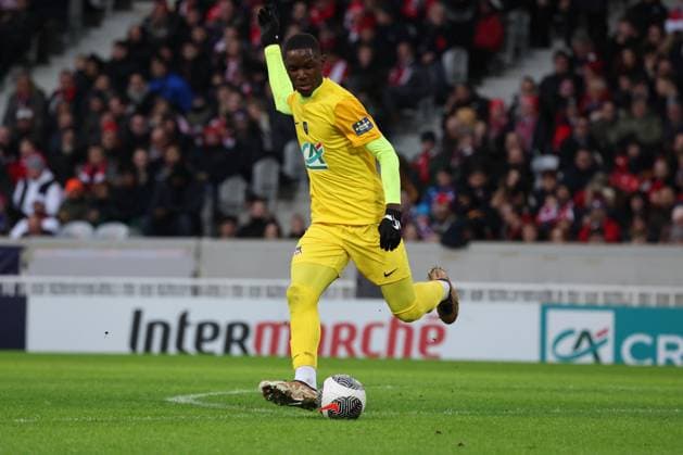 Joueur de Golden Lion lors du match LOSC vs GOLDEN LION SAINT-JOSEPH, Coupe de France 32e de finale, Decathlon Arena stade Pierre Mauroy, le 6 janvier 2024 FOOTBALL : LOSC vs GOLDEN LION SAINT-JOSEPH - COUPE DE FRANCE - 06 01 2024 LaurentSanson Panoramic 