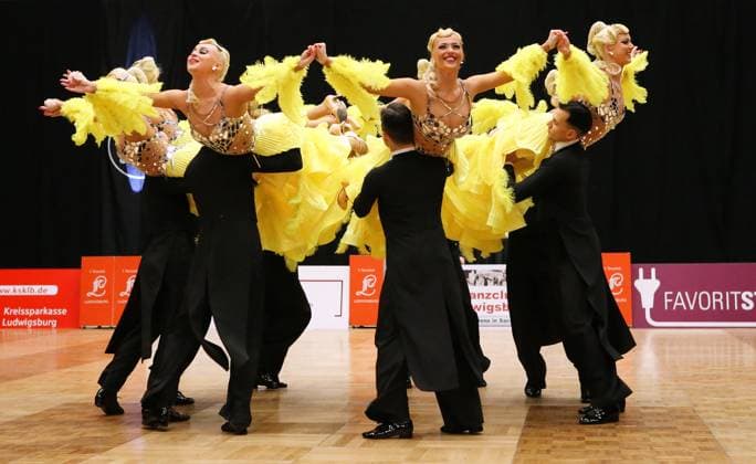 06 01 2024, Germany, Ludwigsburg, Dancing 1 Bundesliga Standard Formation, 1 TC Ludwigsburg A Team