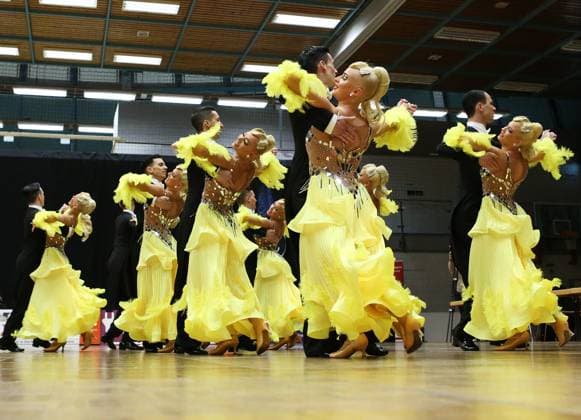 06 01 2024, Germany, Ludwigsburg, Dancing 1 Bundesliga Standard Formation, 1 TC Ludwigsburg A Team