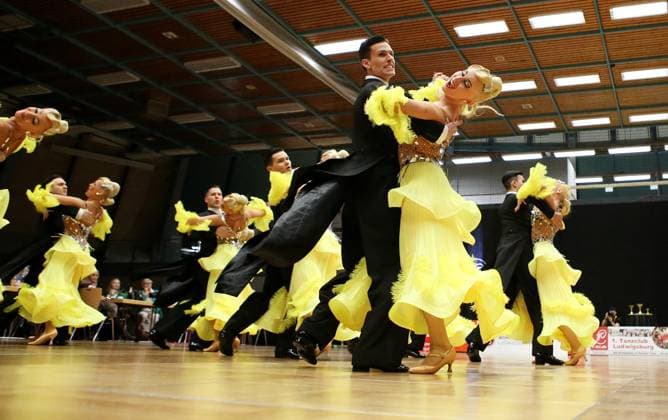 06 01 2024, Germany, Ludwigsburg, Dancing 1 Bundesliga Standard Formation, 1 TC Ludwigsburg A Team