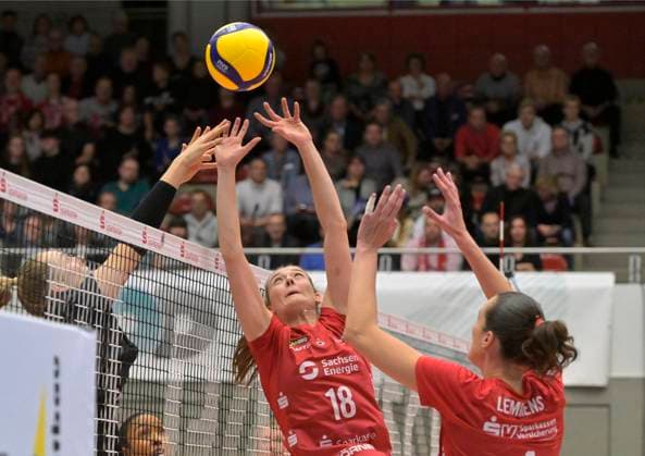 Volleyball, Women, VBL, Dresdner SC - Rote Raben Vilsbiburg