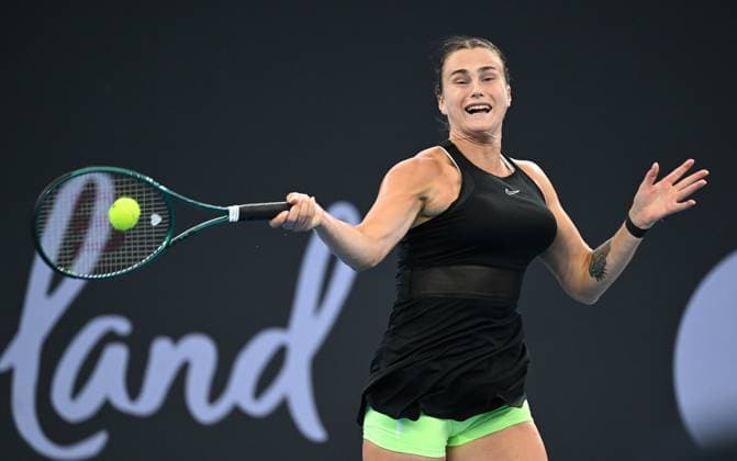 Tennis, WTA Tournament in Brisbane, Final, Aryna Sabalenka - Elena Rybakina