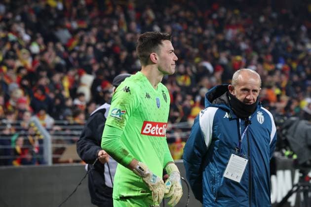Radoslaw MAJEKI (Monaco) lors du match de Coupe de France entre le RC Lens et Monaco, stade Bollaert-Delelis, le 7 janvier 2024 FOOTBALL : RC LENS vs MONACO - COUPE DE FRANCE - 07 01 2024 LaurentSanson Panoramic 