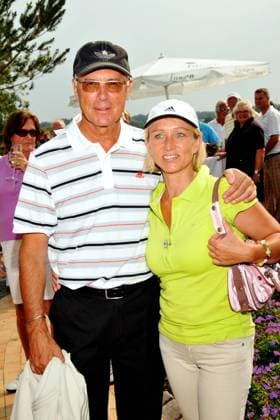 Franz Beckenbauer with his wife Heidi on arrival at the Bavarian Evening as part of the charity golf tournament on 8 8 2008 in Timmendorfer Strand on the Baltic Sea Franz Beckenbauer died on 7 01 2024 at the age of 78