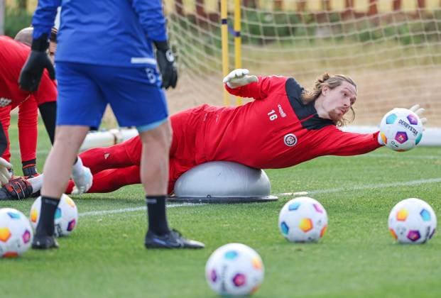 Soccer 2 Bundesliga training camp SV Wehen Wiesbaden 09 01 24, Florian Stritzel,