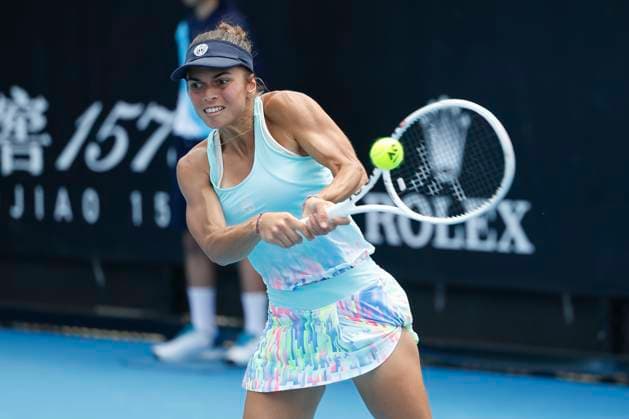 Valentini Grammatikopoulou Australian Open Qualifying Melbourne Park Melbourne Victoria Australia 09 01 2024 Copyright: xJuergenxHasenkopfx