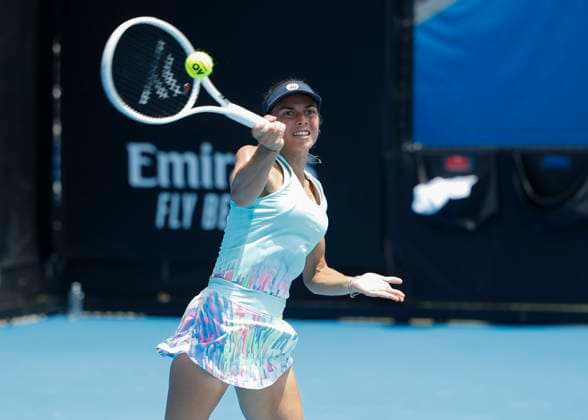 Valentini Grammatikopoulou Australian Open Qualifying Melbourne Park Melbourne Victoria Australia 09 01 2024 Copyright: xJuergenxHasenkopfx