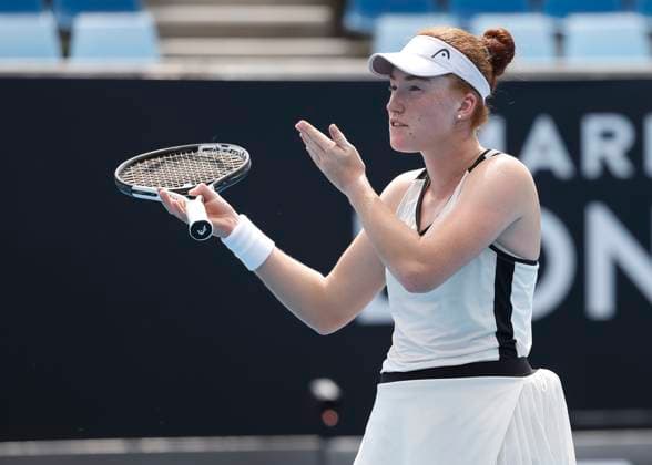 Ella Seidel reacts angry,anger,disappointed,disappointment,emotion Australian Open qualifier Melbourne Park Melbourne Victoria Australia 10 01 2024 Copyright: xJuergenxHasenkopfx