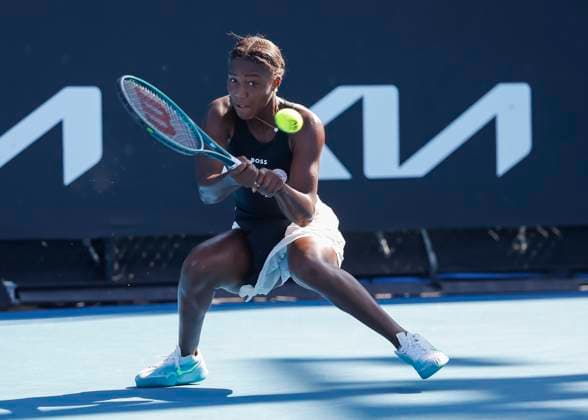Noma Noha Akugue Australian Open Qualifier Melbourne Park Melbourne Victoria Australia 10 01 2024 Copyright: xJuergenxHasenkopfx