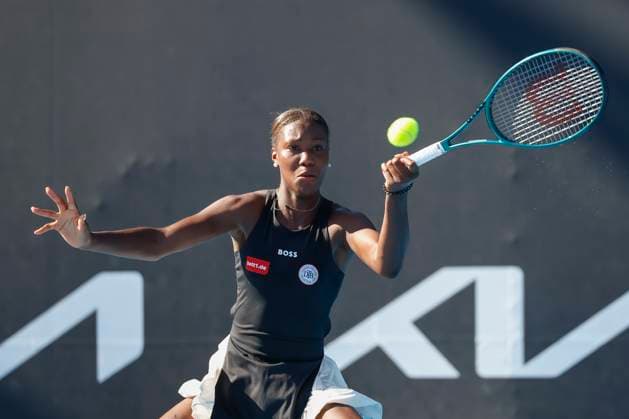 Noma Noha Akugue Australian Open Qualifier Melbourne Park Melbourne Victoria Australia 10 01 2024 Copyright: xJuergenxHasenkopfx