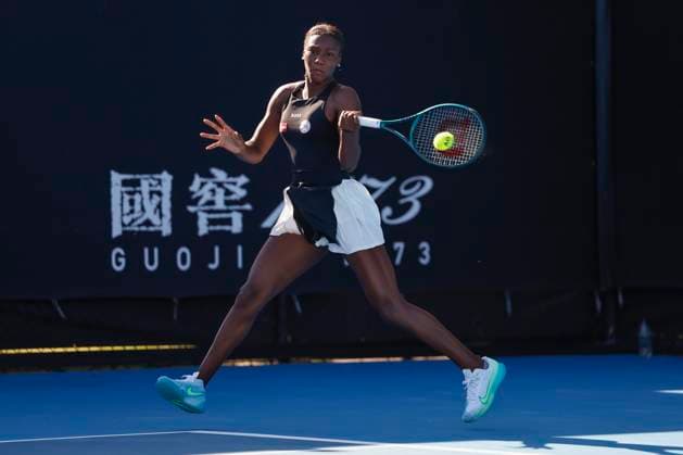 Noma Noha Akugue Australian Open Qualifier Melbourne Park Melbourne Victoria Australia 10 01 2024 Copyright: xJuergenxHasenkopfx