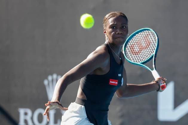 Noma Noha Akugue Australian Open Qualifier Melbourne Park Melbourne Victoria Australia 10 01 2024 Copyright: xJuergenxHasenkopfx