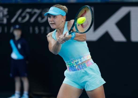 Maria Timofeeva Australian Open Qualifying Melbourne Park Melbourne Victoria Australia 10 01 2024 Copyright: xJuergenxHasenkopfx