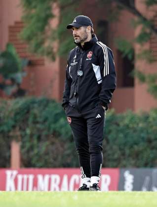 10 01 2024 Soccer 2 Soccer Bundesliga Season 2023 2024 1 FC Nuremberg FCN Club Training Camp Winter Winter Training Camp Marbella Spain Sports Photo Zinc DaMa xdaxmax Cristian Fiel Coach 1 FC Nuremberg FCN pensive at the sports field