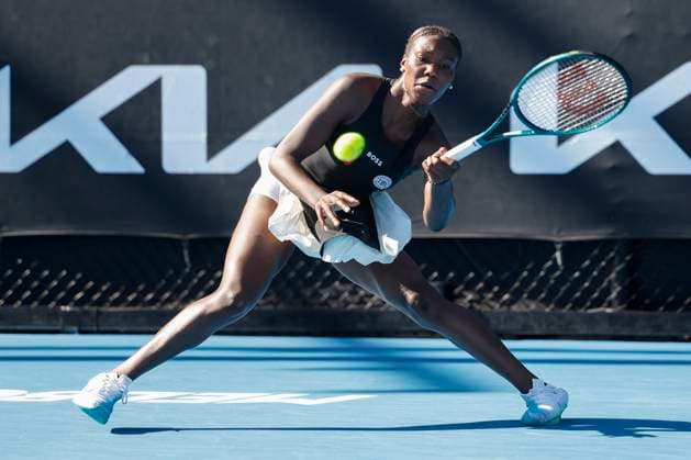 Noma Noha Akugue Australian Open Qualifier Melbourne Park Melbourne Victoria Australia 10 01 2024 Copyright: xJuergenxHasenkopfx