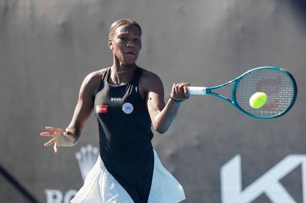 Noma Noha Akugue Australian Open Qualifier Melbourne Park Melbourne Victoria Australia 10 01 2024 Copyright: xJuergenxHasenkopfx