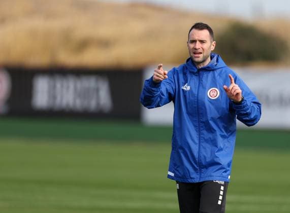 Soccer 2 Bundesliga training camp SV Wehen Wiesbaden 10 01 24, Alex Ryan Head of Performance,