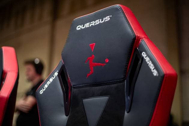 Virtual Bundesliga, North West Division, 10 01 2023 a chair with the logo of the Virtual Bundesliga Virtual Bundesliga, North West Division, 10 01 2023 VBL Club Championship Offline Matchday, January 9 10 Copyright: xBEAUTIFULxSPORTS Buriakovx