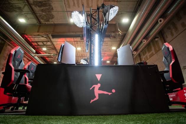 Virtual Bundesliga, North West Division, 10 01 2023 Game tables, with the logo of the Virtual Bundesliga Virtual Bundesliga, North West Division, 10 01 2023 VBL Club Championship Offline Matchday, January 9 10 Copyright: xBEAUTIFULxSPORTS Buriakovx