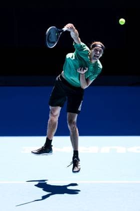 January 11, 2024, Melbourne, Victoria, Australia: MELBOURNE, AUSTRALIA - JANUARY 11: Alexander Zverev of Germany completes a training session ahead of the 2024 Australian Open at Melbourne Park on January 11, 2024 in Melbourne, Australia. Melbourne Australia - ZUMAp121 20240111_zsp_p121_043 Copyright: xChrisxPutnamx