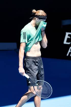 January 11, 2024, Melbourne, Victoria, Australia: MELBOURNE, AUSTRALIA - JANUARY 11: Alexander Zverev of Germany completes a training session ahead of the 2024 Australian Open at Melbourne Park on January 11, 2024 in Melbourne, Australia. Melbourne Australia - ZUMAp121 20240111_zsp_p121_044 Copyright: xChrisxPutnamx