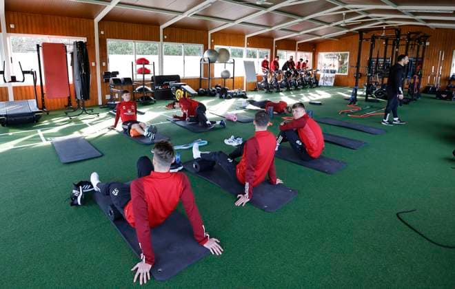 11 01 2024 Soccer 2 Soccer Bundesliga Season 2023 2024 1 FC Nuremberg FCN Club Training Camp Winter Winter Training Camp Marbella Spain Sports Photo Zink DaMa xdaxmax Team Team of FCN at revitalization after match day