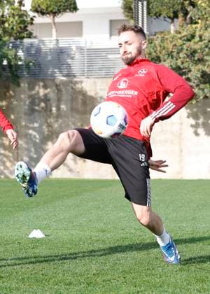 11 01 2024 Soccer 2 Soccer Bundesliga Season 2023 2024 1 FC Nuremberg FCN Club Training Camp Winter Winter Training Camp Marbella Spain Sportfoto Zink DaMa xdaxmax Florian Hübner Huebner 19, 1 FC Nuremberg FCN