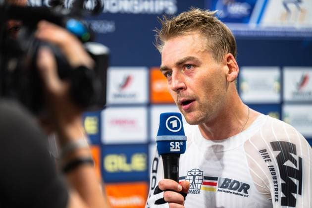 UEC Track Cycling European Championships, Apeldoorn NED , 11 01 2024 Theo Reinhardt GER , Madison Men, UEC Track Cycling European Championships, Apeldoorn NED , 11 01 2024 Copyright: xBEAUTIFULxSPORTS Hilgerx