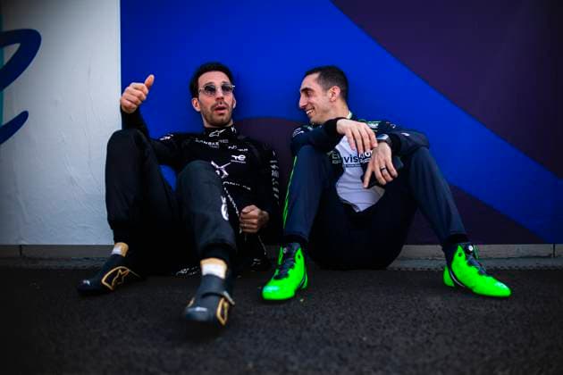 VERGNE Jean-Eric (fra), DS Penske, DS E-Tense FE23, BUEMI Sebastien (swi), Envision Racing, Jaguar I-Type 6, portrait during the 2024 Hankook Mexico City ePrix, 1st meeting of the 2023-24 ABB FIA Formula E World Championship, WM, Weltmeisterschaft on the Autodromo Hermanos Rodriguez from January 11 to 13, in Mexico City, Mexico - 2024 FORMULA E HANKOOK MEXICO CITY ePRIX DPPI Panoramic 03424001-TF-044