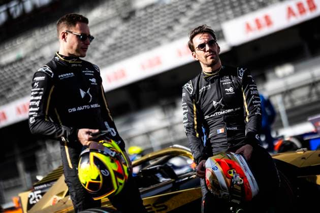 VERGNE Jean-Eric (fra), DS Penske, DS E-Tense FE23, VANDOORNE Stoffel (bel), DS Penske, DS E-Tense FE23, portrait during the 2024 Hankook Mexico City ePrix, 1st meeting of the 2023-24 ABB FIA Formula E World Championship, WM, Weltmeisterschaft on the Autodromo Hermanos Rodriguez from January 11 to 13, in Mexico City, Mexico - 2024 FORMULA E HANKOOK MEXICO CITY ePRIX DPPI Panoramic 03424001-TF-047