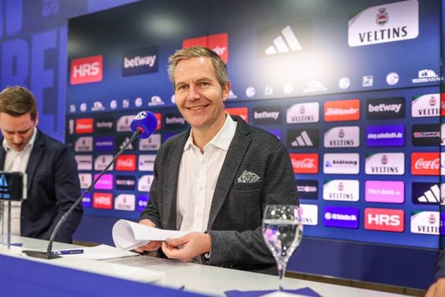 12 01 2024, Football, 2 Bundesliga, Season 2023 2024, Press conference FC Schalke 04, Axel Hefer FC Schalke 04 Gelsenkirchen Veltins Arena NRW Germany xRHR PHOTO TRx Copyright: RHR-FOTOx RHR-FOTO TR