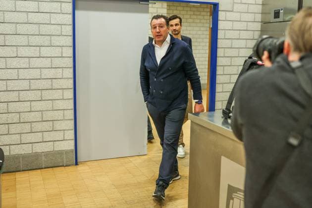 12 01 2024, Football, 2 Bundesliga, Season 2023 2024, Press conference FC Schalke 04, Sports Director Marc Wilmots FC Schalke 04 Gelsenkirchen Veltins Arena NRW Germany xRHR PHOTO TRx Copyright: RHR-FOTOx RHR-FOTO TR