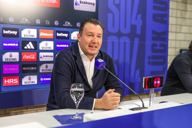12 01 2024, Football, 2 Bundesliga, Season 2023 2024, Press conference FC Schalke 04, Sports Director Marc Wilmots FC Schalke 04 Gelsenkirchen Veltins Arena NRW Germany xRHR PHOTO TRx Copyright: RHR-FOTOx RHR-FOTO TR