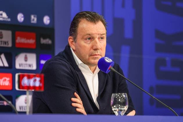 12 01 2024, Football, 2 Bundesliga, Season 2023 2024, Press conference FC Schalke 04, Sports Director Marc Wilmots FC Schalke 04 Gelsenkirchen Veltins Arena NRW Germany xRHR PHOTO TRx Copyright: RHR-FOTOx RHR-FOTO TR