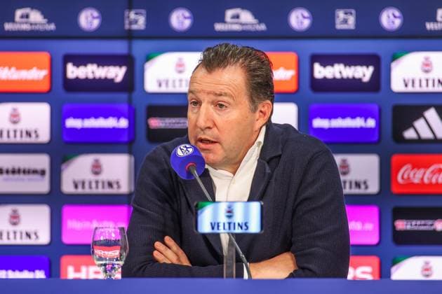 12 01 2024, Football, 2 Bundesliga, Season 2023 2024, Press conference FC Schalke 04, Sports Director Marc Wilmots FC Schalke 04 Gelsenkirchen Veltins Arena NRW Germany xRHR PHOTO TRx Copyright: RHR-FOTOx RHR-FOTO TR