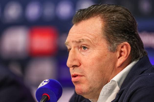 12 01 2024, Football, 2 Bundesliga, Season 2023 2024, Press conference FC Schalke 04, Sports Director Marc Wilmots FC Schalke 04 Gelsenkirchen Veltins Arena NRW Germany xRHR PHOTO TRx Copyright: RHR-FOTOx RHR-FOTO TR