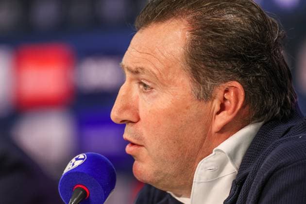 12 01 2024, Football, 2 Bundesliga, Season 2023 2024, Press conference FC Schalke 04, Sports Director Marc Wilmots FC Schalke 04 Gelsenkirchen Veltins Arena NRW Germany xRHR PHOTO TRx Copyright: RHR-FOTOx RHR-FOTO TR