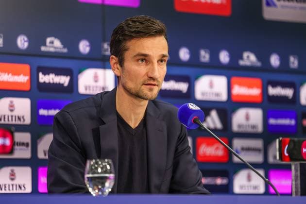 12 01 2024, Football, 2 Bundesliga, Season 2023 2024, Press conference FC Schalke 04, Matthias Tillmann FC Schalke 04 Gelsenkirchen Veltins Arena NRW Germany xRHR PHOTO TRx Copyright: RHR-FOTOx RHR-FOTO TR