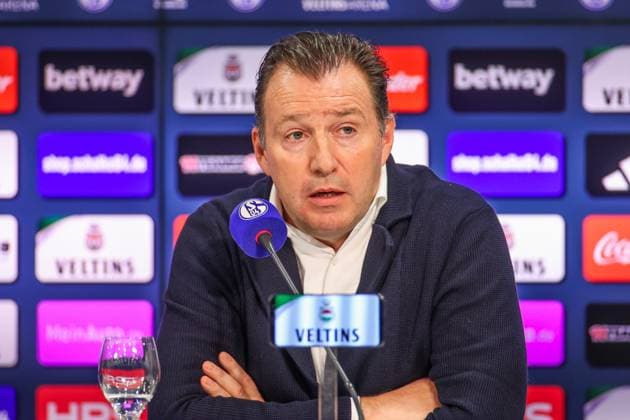 12 01 2024, Football, 2 Bundesliga, Season 2023 2024, Press conference FC Schalke 04, Sports Director Marc Wilmots FC Schalke 04 Gelsenkirchen Veltins Arena NRW Germany xRHR PHOTO TRx Copyright: RHR-FOTOx RHR-FOTO TR