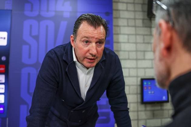 12 01 2024, Football, 2 Bundesliga, Season 2023 2024, Press conference FC Schalke 04, Sports Director Marc Wilmots FC Schalke 04 Gelsenkirchen Veltins Arena NRW Germany xRHR PHOTO TRx Copyright: RHR-FOTOx RHR-FOTO TR